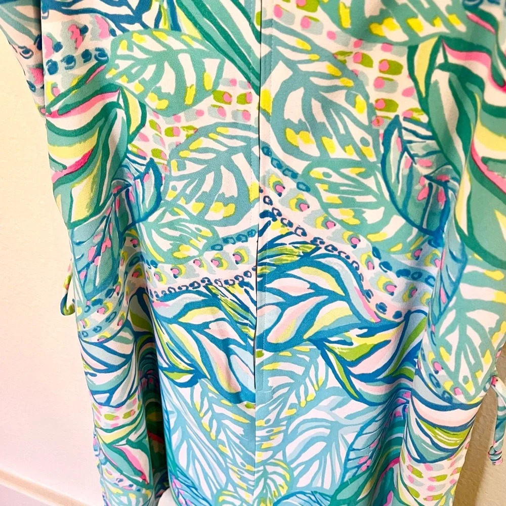 Lily Pulitzer NWT Sahar Romper Size 14 Tropical Print - Picture 6 of 6